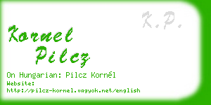 kornel pilcz business card
